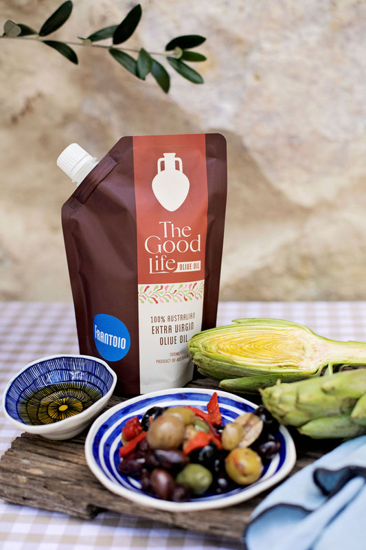 Australian extra virgin olive oil Frantoio Mediterranean diet 